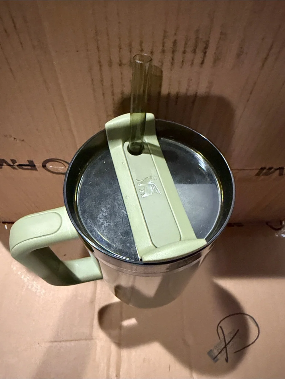 Starbucks Stanley Olive Green Travel Tumbler with Handle
